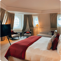 Luxury hotel interior with modern design